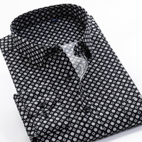 6XL 7XL 8XL 9XL 10XL duży rozmiar kwiat wydruku moda męska Casual koszula z długim rękawem 2021 wiosna nowa młodzież koszula marki 24 kolory 2